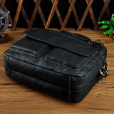 Bolso para portátil de piel auténtica.