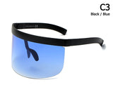 Oversized Shield Style Sunglasses