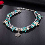Vintage Shell Beads Anklets