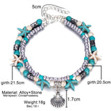 Vintage Shell Beads Anklets